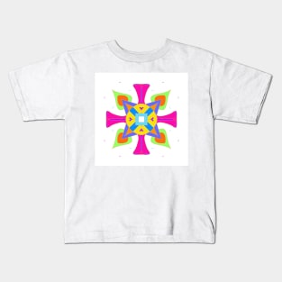 This is a colored mandala Kids T-Shirt